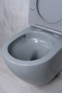 Унитаз подвесной Tornado Gid Tr2122TF-Lgm 62259Y серый матовый 49x36x36